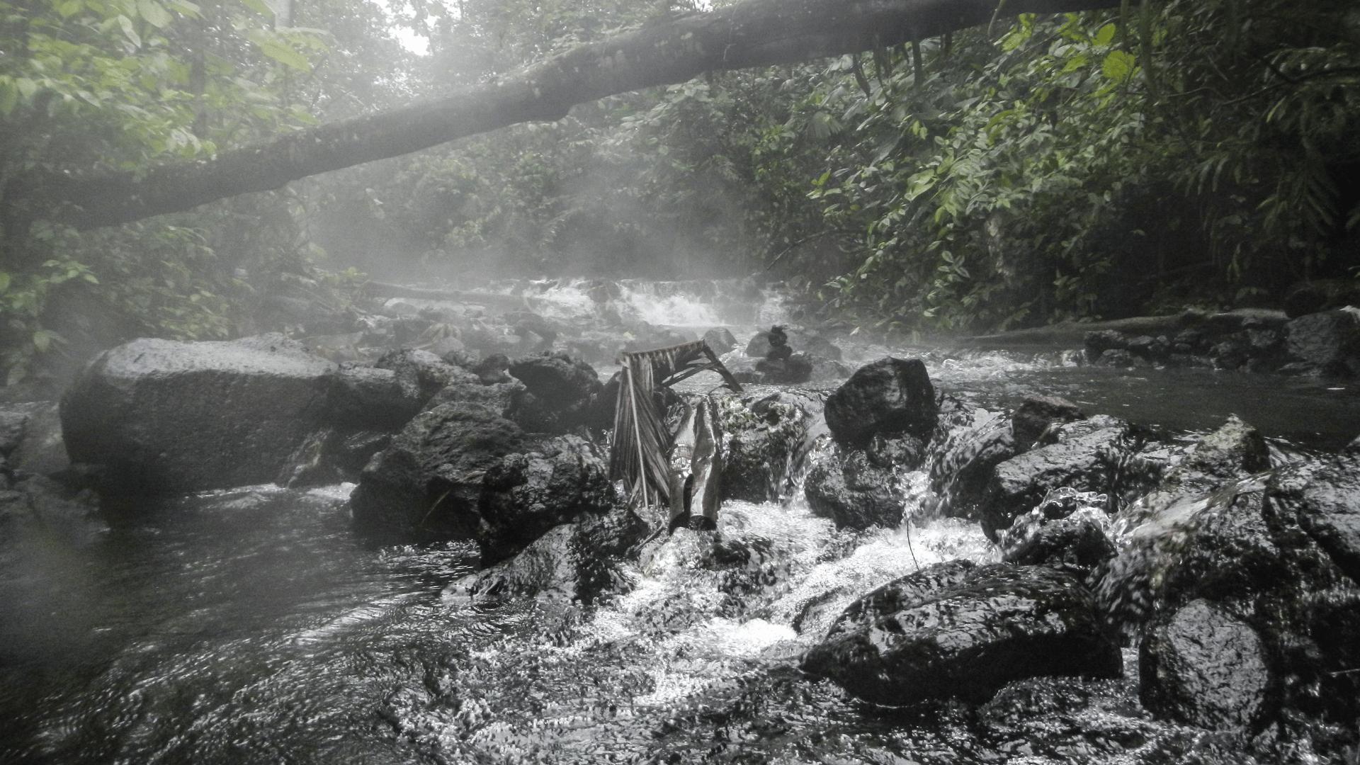 natural hot springs near la fortuna, arenal volcano national park, costa rica