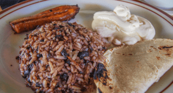 Gallo Pinto with rice and black beans, Costa Rica