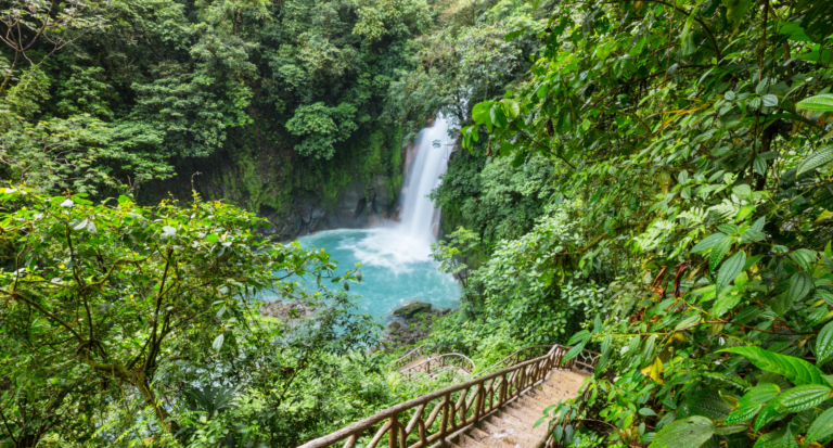 Waterfall in Costa Rica First Time