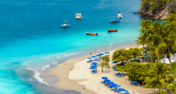 tortuga island costa rica view from top of mountain