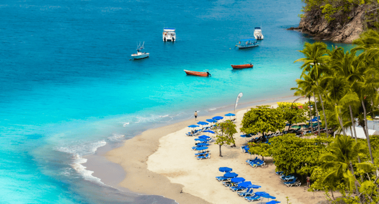 tortuga island costa rica view from top of mountain