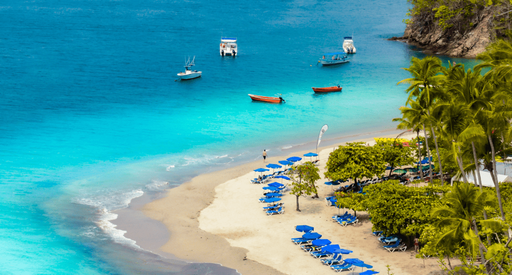tortuga island costa rica view from top of mountain
