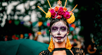 vibrant day of the dead celebration