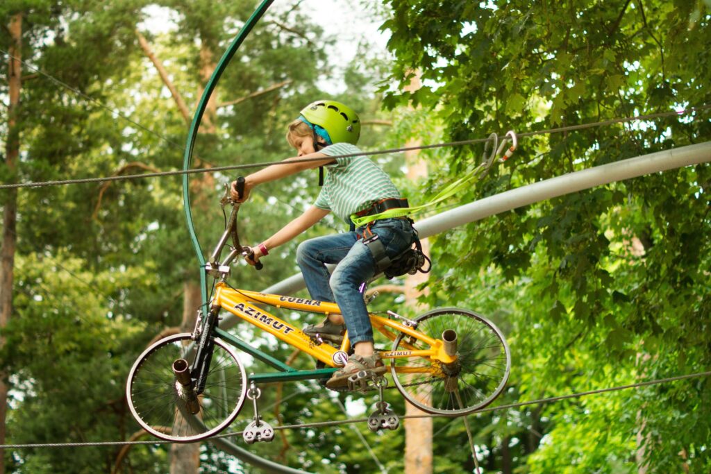 diamante eco adventure park kids sky bike scaled Diamante
