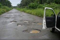 Road Filled with Potholes