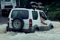 River Crossing in Car